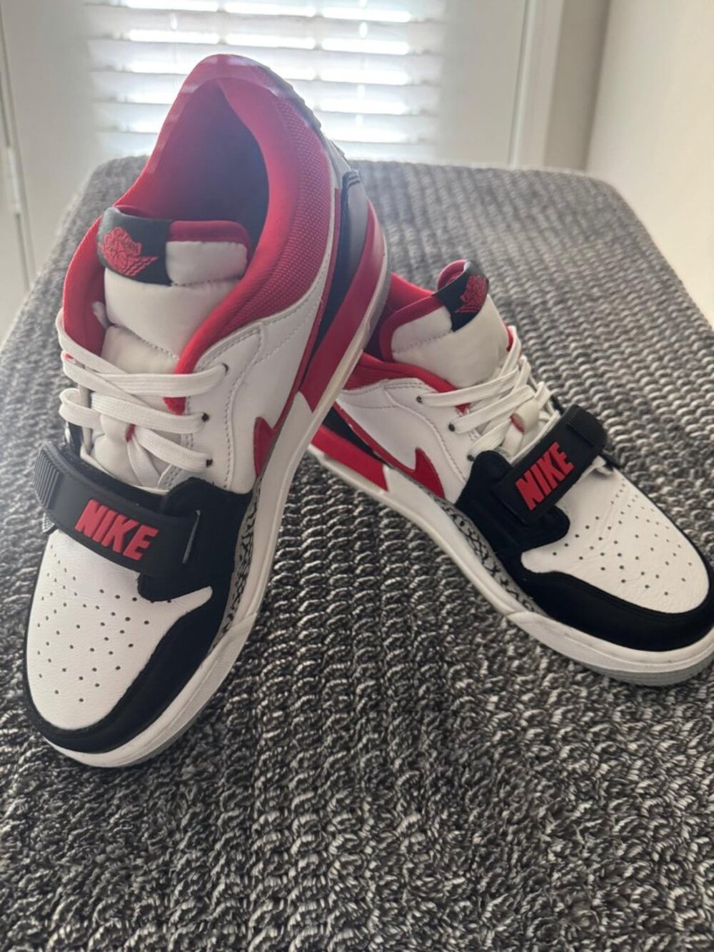 Air Jordan Legacy Low White Fire Red Black Grey Nike Retro 312 Men's 7Y